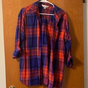 Womens Plaid Long Sleeve
